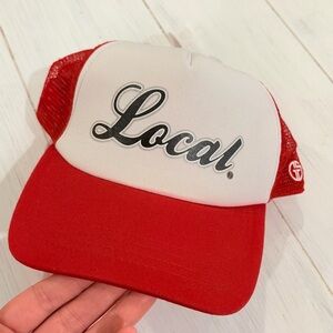 Sold Red trucker hat, baseball cap, local kids size new with tag